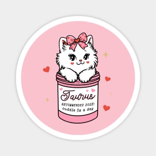 Taurus Sassy Valentines Kitty Magnet